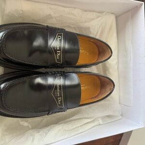 AUTHENTIC Dior Women's Black Leather Loafers